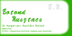 botond musztacs business card